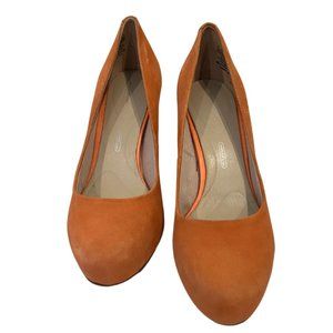 Rockport Seven to 7 High Plain Pump High Heels, Beautiful Peach/Orange, Size 7.5